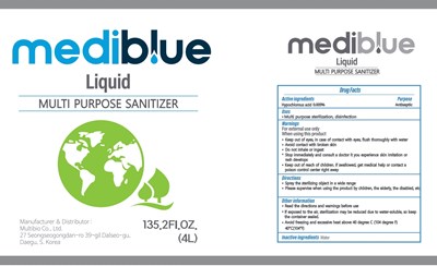 02 MEDIBLUE 4L Label.jpg 4000ml NDC: 76847-301-02 Label - 02 MEDIBLUE 4L Label
